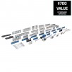 Kobalt 320-Piece Standard (SAE) and Metric Polished Chrome Mechanics Tool Set