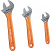 Klein Tools Extra-Capacity 3-Piece 10-in Steel Adjustable Wrench Set