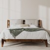 Wayfair - Up to 70% Off Labor Day Sale: Makela Solid Wood Bed with Removable Plush Pillow Headboard $270 & More