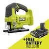 RYOBI ONE+ 18V Cordless Jig Saw with FREE 2.0 Ah Battery
