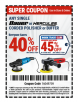 Harbor Freight: September Super Savings: Online or In-Stores: BAUER Polisher or Buffer 40% Off, More