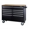 Harbor Freight Stores: YUKON 46 in. 9 Drawer Mobile Storage Cabinet with Solid Wood Top (Various colors)