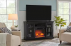 Home Depot: StyleWell Ryden 60 in. W Freestanding Media Mantel Infrared Electric Fireplace in Black for $149,More