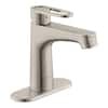 Glacier Bay Kendrick Single Hole Single-Handle Bathroom Faucet in Brushed Nickel