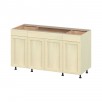 Project Source Omaha Unfinished 60-in Ready To Assemble Cabinet (Recessed Panel Shaker Style)