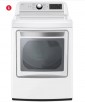 LG 7.3 cu. ft. Ultra Large Capacity wi-fi Enabled Rear Control GAS Dryer with EasyLoad Door (Gray or White) (YMMV)