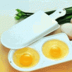 Double Egg Poacher Steamer Pan for Microwave Oven