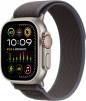 Apple Watch Ultra 2 GPS + Cellular 49mm Titanium Case w/ Blue/Black Trail Loop (M/L) Silver (2023) (Open Box Excellent)