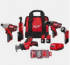 Milwaukee M12 12-Volt Lithium-Ion Cordless 5-Tool Combo Kit w/ Driver Bit Set (25-Piece)