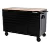 Select Stores:Husky 52" x 24.5" Standard 10-Drawer Mobile Workbench Tool Chest w/ Solid Wood Top in Gloss Black
