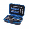 Kobalt 50-Piece Standard (SAE) and Metric Polished Chrome Mechanics Tool Set with Hard Case