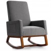 Target - Up to 65% off Dining Tables & Chairs: Costway Mid Century Retro Fabric Upholstered Rocking Chair $156, More