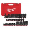 Milwaukee SHOCKWAVE 3/8 in. Drive SAE and Metric 6 Point Impact Socket Set (43-Piece)