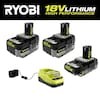 RYOBI ONE+ 18V Lithium-Ion HIGH PERFORMANCE Starter Kit with 2.0 Ah Battery, (2) 4.0 Ah Batteries, and Charger (YMMV)