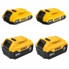DEWALT 20-V 4-Pack Lithium-ion Battery (2 Ah and 4 Ah) + 1 Select Bonus Tool