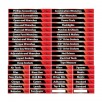 Gofer Magnetics Set of 48 Red and Black Magnetic Toolbox Labels Magnetic Accessory