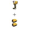 DEWALT ATOMIC 20V MAX Lithium-Ion Cordless Brushless 1/2 in. Variable Speed Impact Wrench w/ (2) 20V Premium 5Ah-Battery