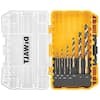 DEWALT Black and Gold Twist Drill Bit Set (10-Piece)