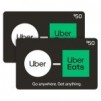 Uber - Two $50 eGift Cards for $75