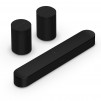 Sonos Beam Soundbar Gen 2 with 2x Era 100 Wireless Bluetooth Speaker (Black or White)