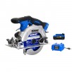 Kobalt 24-volt 4-Amp 6-1/2-in Brushless Cordless Circular Saw Kit (Battery & Charger Included)