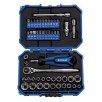 Kobalt 50-Piece Standard (SAE) and Metric Polished Chrome Mechanics Tool Set with Hard Case