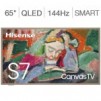 Hisense 65" Class,S7 Series Canvas TV ,4K UHD QLED LCD TV, Allstate 3-Year Protection Plan Bundle