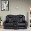 MAYKOOSH Air Faux Leather home theater seating with power reclines: Black $749.36, White $739.38