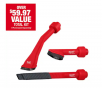 Milwaukee AIR-TIP Claw Utility Nozzle, Rotating Corner Brush Automotive Set (3-Pc)