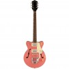 Gretsch G2655T Streamliner Center Block Jr. Double-Cut with Bigsby Electric Guitar, Coral