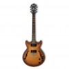 Ibanez Artcore Series AM73B Hollow Body Electric Guitar, Rosewood Fretboard, Tobacco Flat