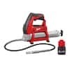 Milwaukee M12 12-Volt Lithium-Ion Cordless Grease Gun with M12 12-Volt Lithium-Ion CP High Output 2.5 Ah Battery Pack
