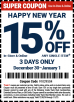 Harbor Freight - 15% Off Any Single Item valid for qualifying online or in-store purchase