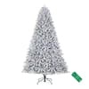 Home Accents Holiday 7.5 ft. Pre-Lit LED Starry Light Fraser Fir Flocked Artificial Christmas Tree T