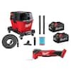 Milwaukee M18 FUEL 18V Lith-Ion Cordless Brushless Oscillating Multi-Tool w/Wet/Dry Shop Vac & (2) 6.0Ah Battery
