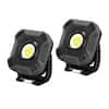 Husky 800-Lumen LED Utility Lights 2-Modes with Magnetic Handle and Batteries (2-Pack)