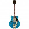 Gretsch Streamliner Cat-Eye LE Center Block Guitar Bigsby & Gold HW Riviera Blue