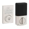 Kwikset Powerbolt 250 Satin Nickel Single Cylinder Smart Lock Deadbolt 10-Button Keypad Featuring SmartKey Security