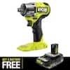 RYOBI ONE+ HP 18V Brushless Cordless Compact 1/2 in 4 Mode Impact Wrench with FREE ONE+ 18V 2.0 Ah Battery