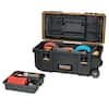 RIDGID Pro Gear System Gen 2.0 Mobile Job 28 in Durable Rolling Tool Box With Telescopic Handle