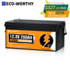 ECO-WORTHY 3584Wh 12V 280Ah 300Ah LiFePO4 Lithium Battery Low-Temp For RV Home