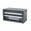Kobalt Portable Tool Boxes 10.83-Inches W x 5.91-Inches H x 5.91-Inches D 2 -Drawer Gray Steel Tool Box (Various Colors)