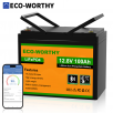 ECO-WORTHY 12V 100AH LiFePO4 Lithium Battery Bluetooth monitoring RV Solar Panel