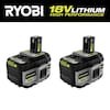 RYOBI ONE+ 18V 8.0 Ah Lithium-Ion HIGH PERFORMANCE Battery (2-Pack)