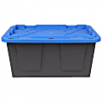 GreenMade Professional Storage Tote W/ Handles/Snap Lid, 14-3/4"H x 20-1/4"W x 30-1/10"L, Gray/Blue