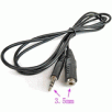 1.2m 3.5mm Male to 3.5mm Female Audio Extension Cable For Earphone and Headphone