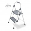 2-Step Compact Steel Step Stool, 225 lbs. Load Capacity Type II Duty Rating (8ft. Reach Height)