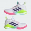 adidas women Crazyflight Mid Shoes (Cloud White / Team College Purple / Flas)