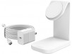 OtterBox 15W MagSafe Wireless Charging Stand, Cable, and Power Adapter Bundle (White)