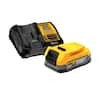 DEWALT 20V MAX POWERSTACK Lithium-Ion Compact Battery Starter Kit with 1.7 Ah Battery and Charger